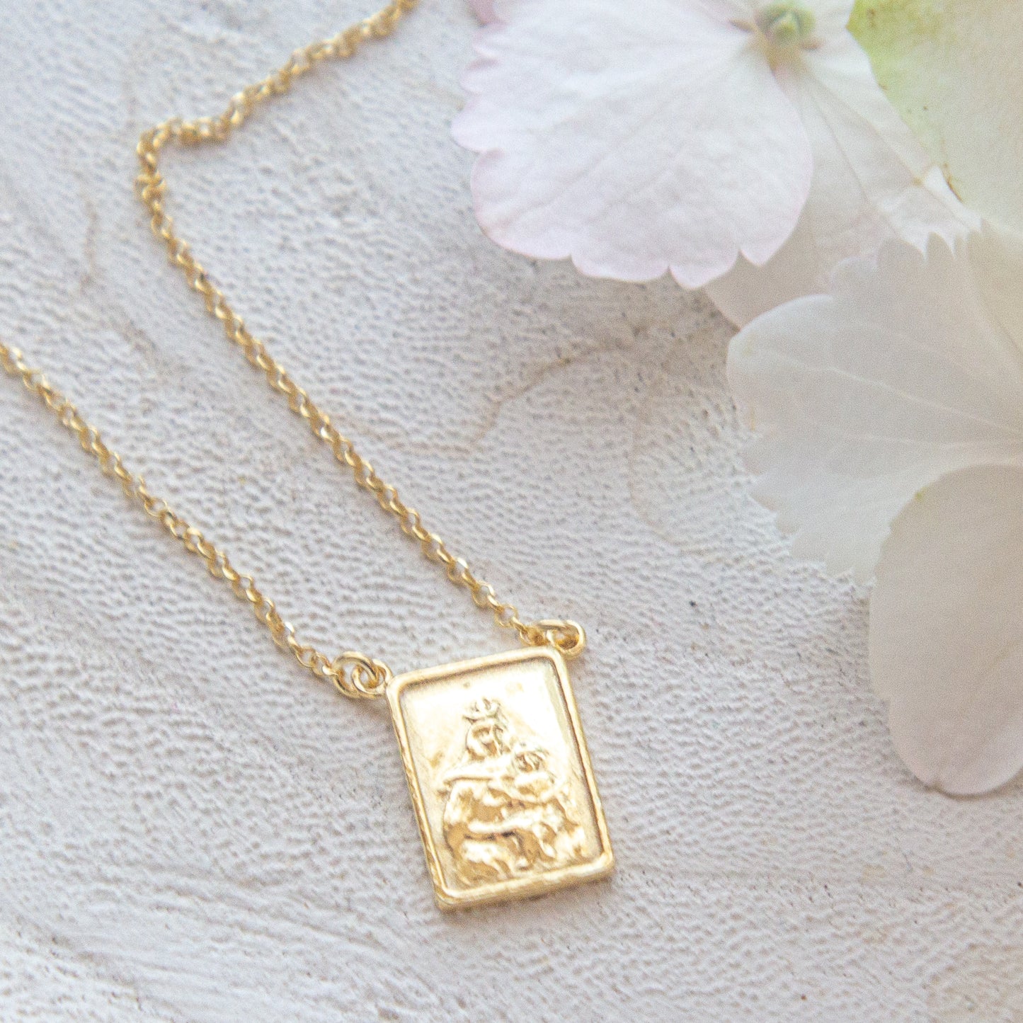 Golden SS Scapular Necklace