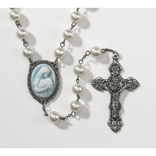 Mother's Kiss Cameo Rosary