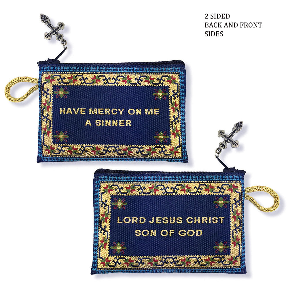 Jesus Prayer Pouch & Wooden Prayer Beads