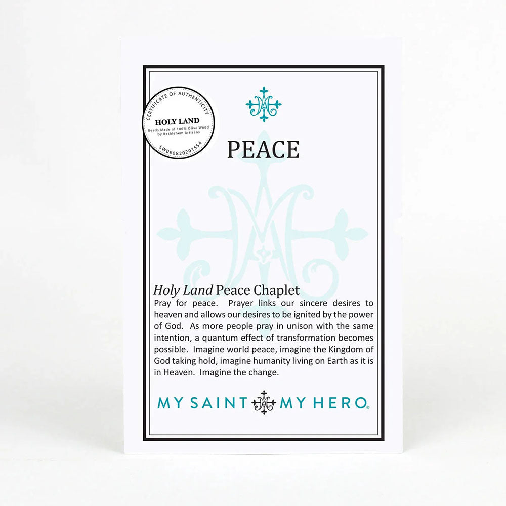 Olive Wood Peace Chaplet