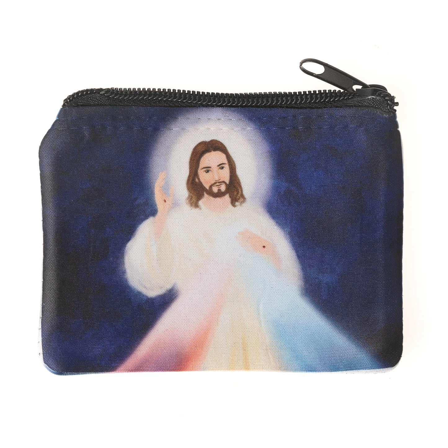 Personalized Divine Mercy Night Sky Rosary Pouch