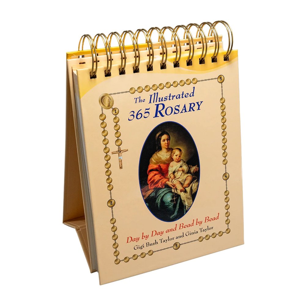 The Illustrated 365 Rosary Day by Day Bead by Bead Flip Book