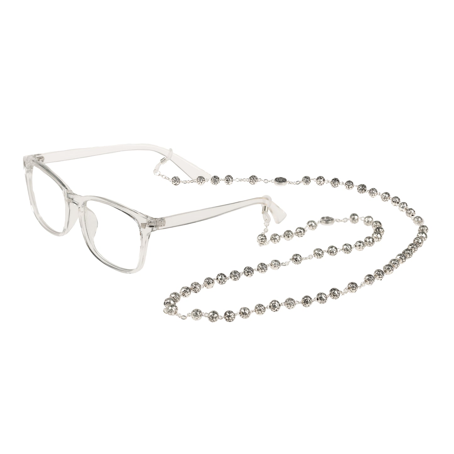 Rosebud Rosary Eyeglasses Holder