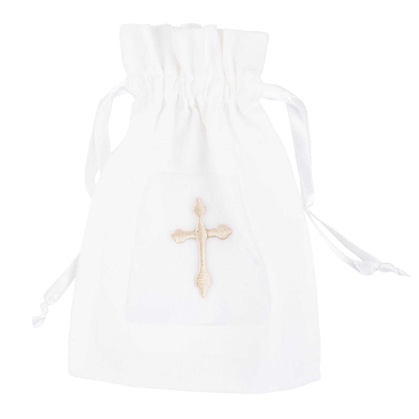 Embroidered Cross Rosary/Prayer Card Pouch
