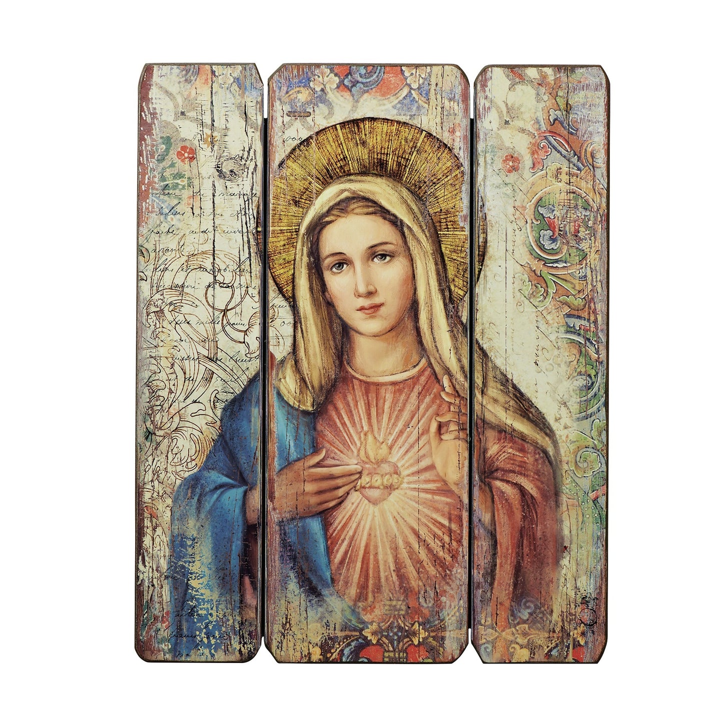 Immaculate Heart Wooden Wall Plaque