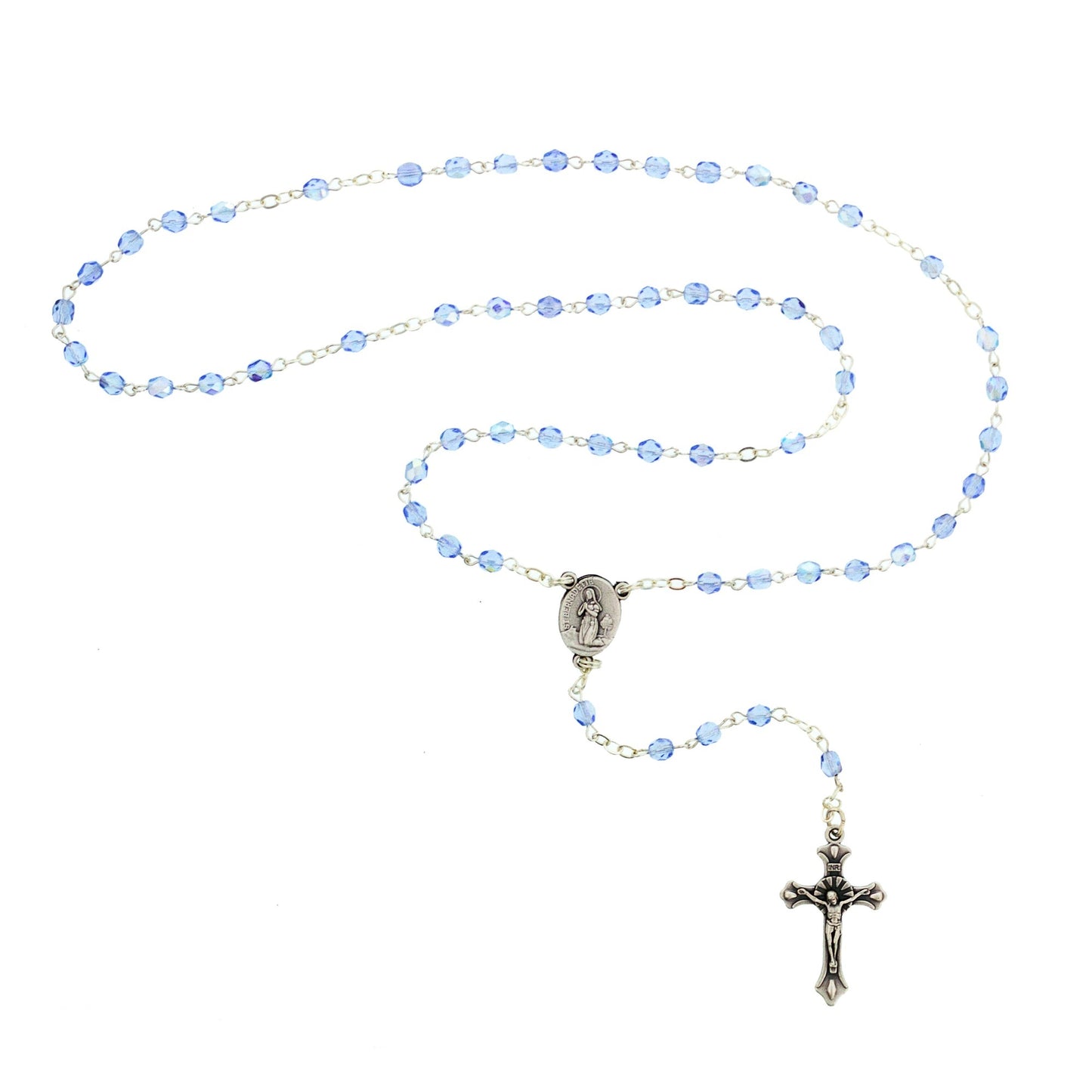 Sapphire Blue Lourdes Rosary