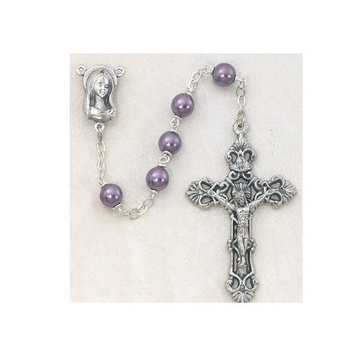 Amethyst Pearl Rosary