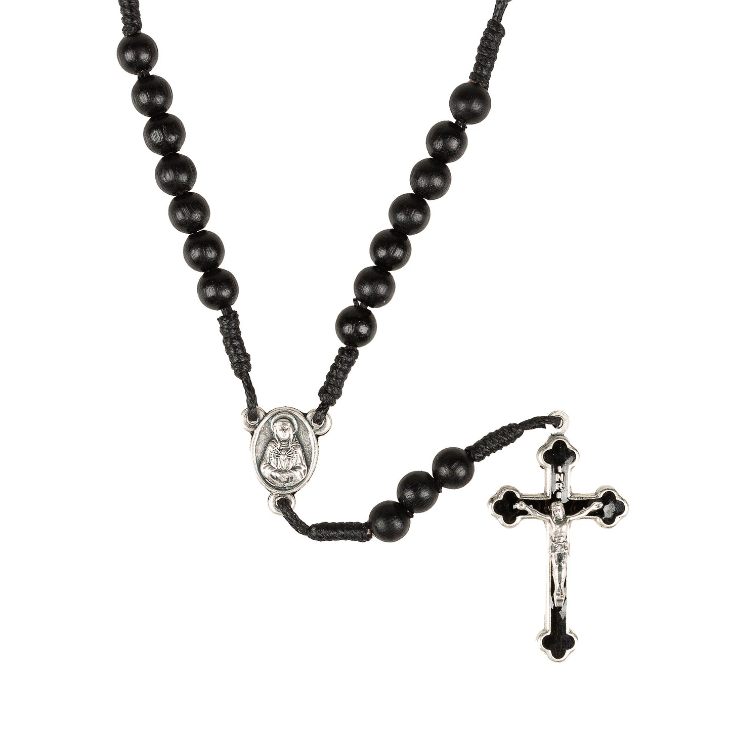 Black Corded Seven Sorrows Chaplet