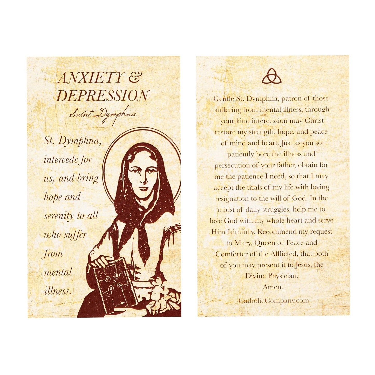 St. Dymphna Anxiety/Depression Decade Rosary with Card