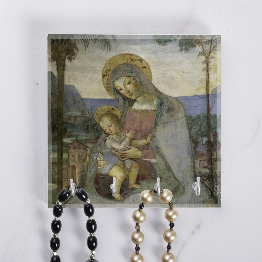 Pinturiccio Madonna & Child Rosary Rack