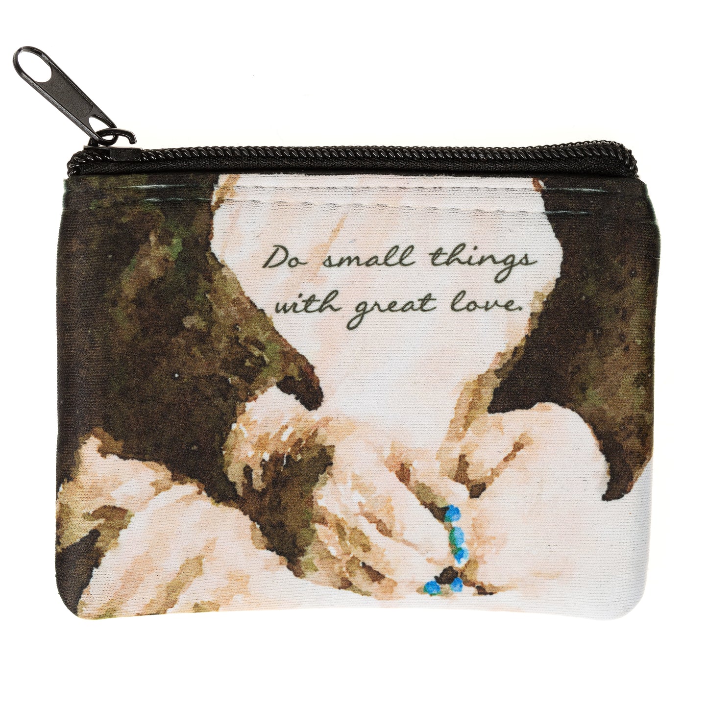 Personalized Mother Teresa Small Things Rosary Pouch