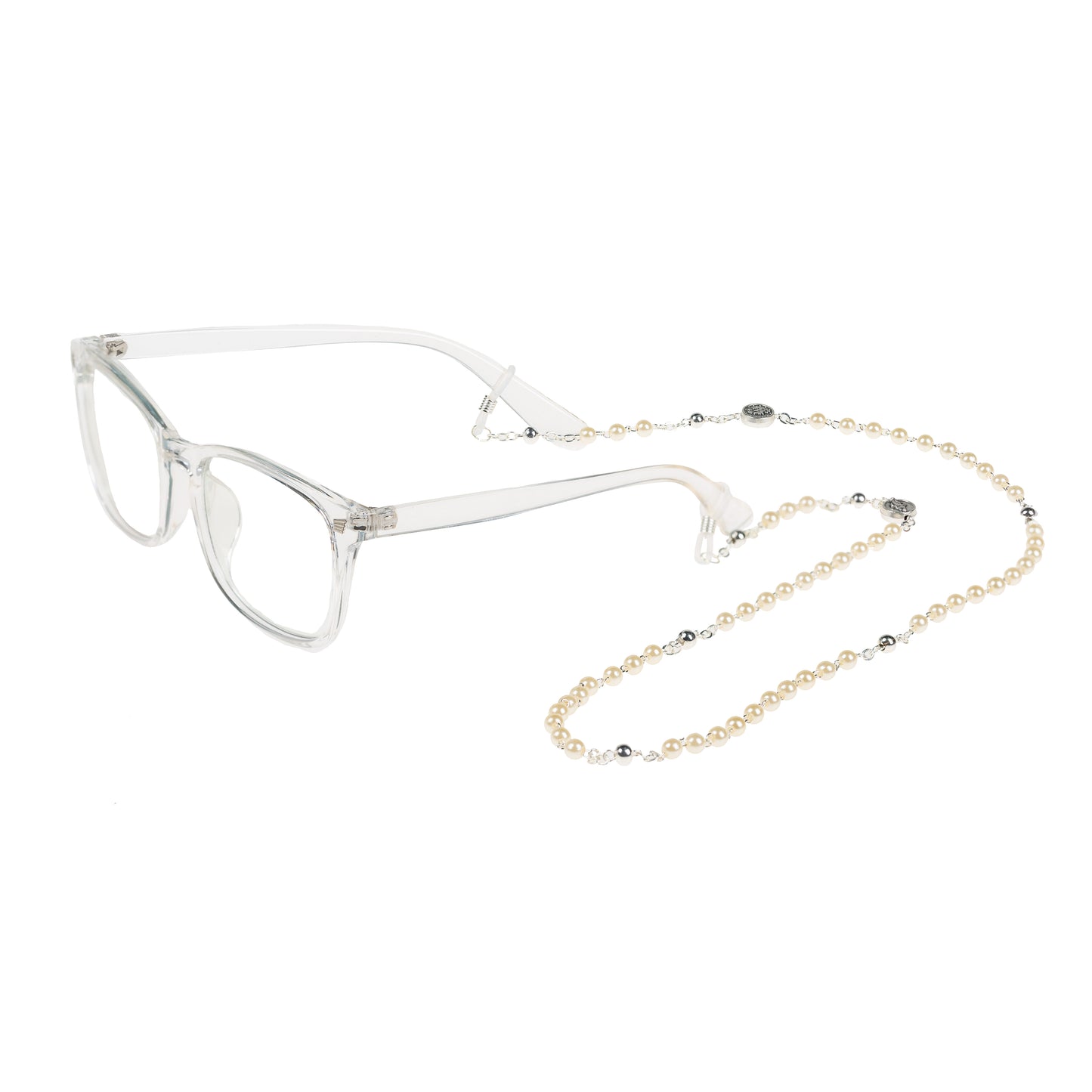 Pearl St. Benedict Rosary Eyeglasses Holder