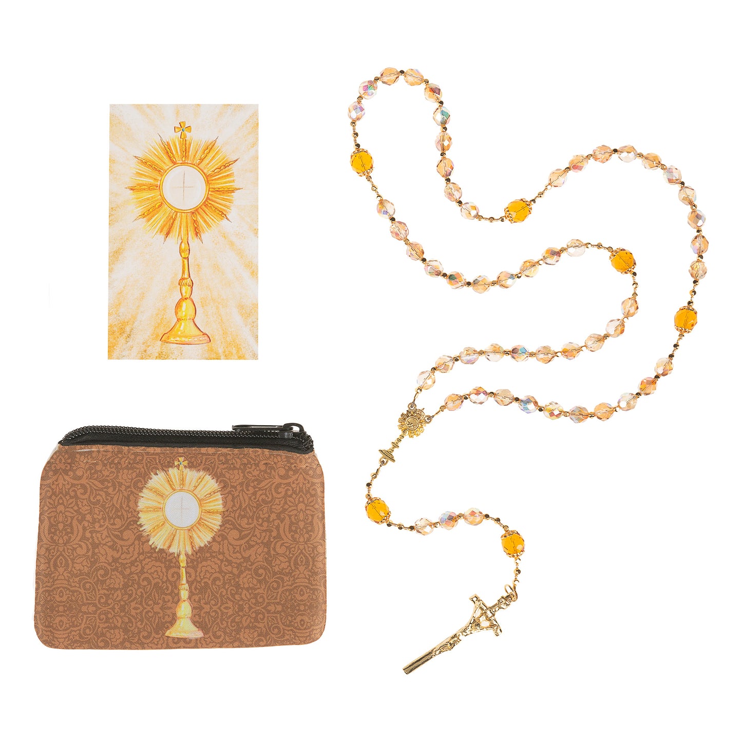 Adoration Rosary & Pouch Gift Set
