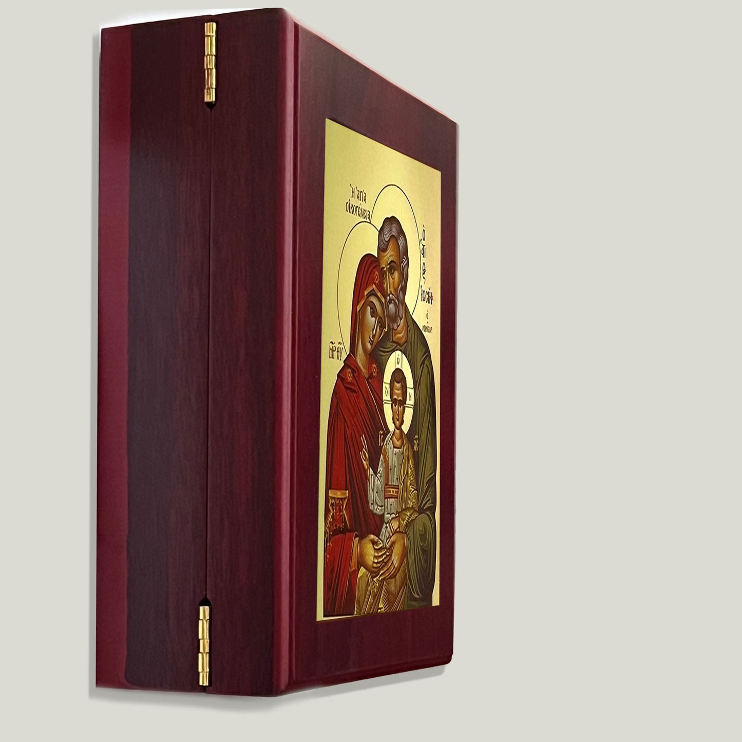 Holy Family Icon Ornate Rosary Box