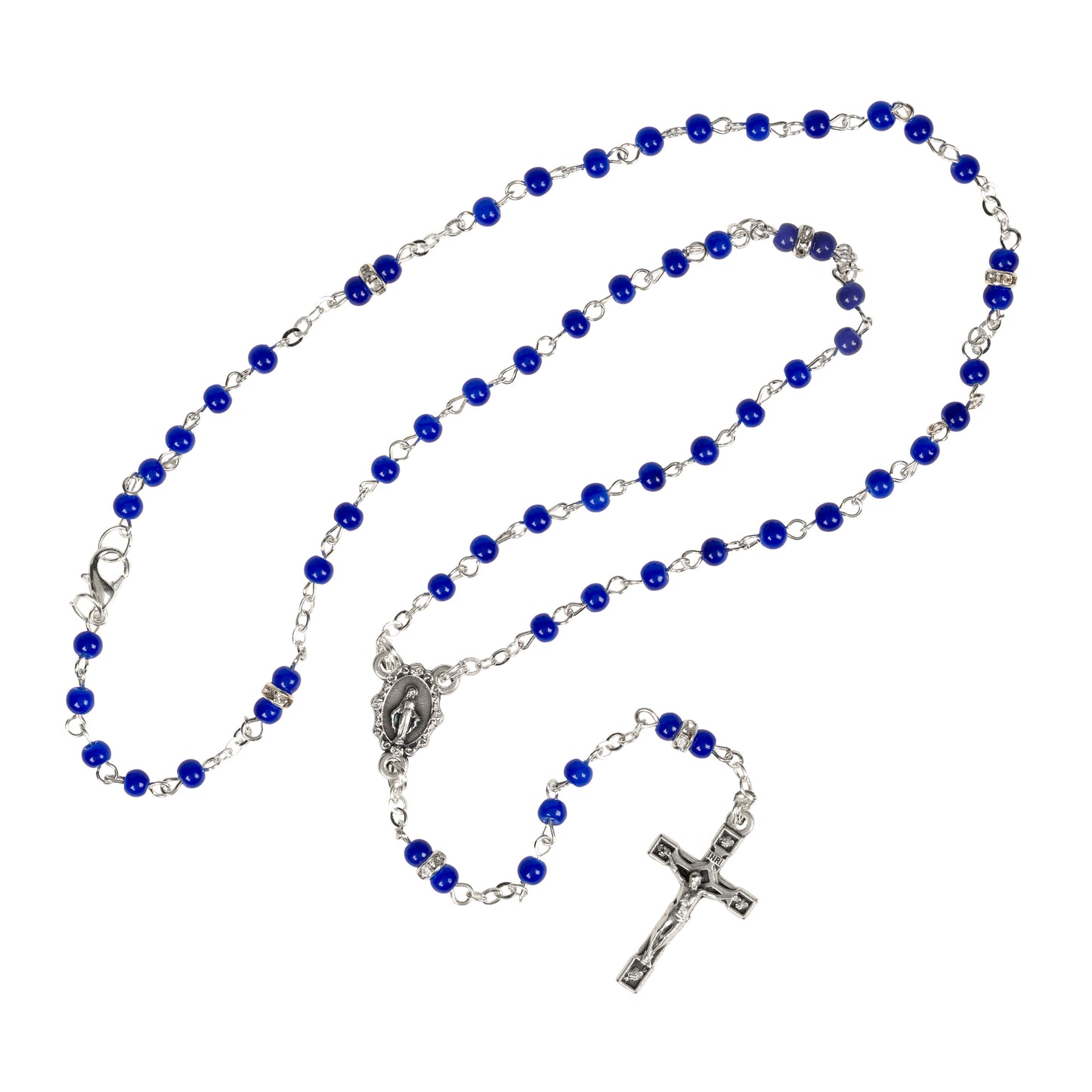 Petite Blue Miraculous Rosary