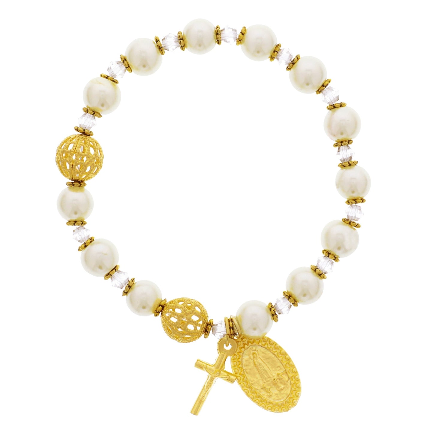 Fatima Pearl Rosary Bracelet