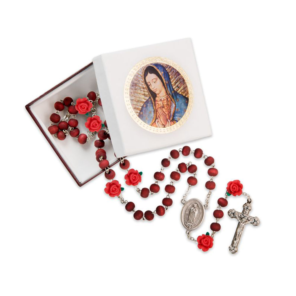 Rosebud Guadalupe Scented Rosary