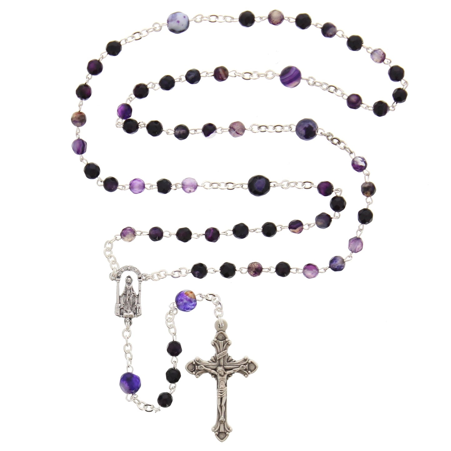 Purple Agate Rosary