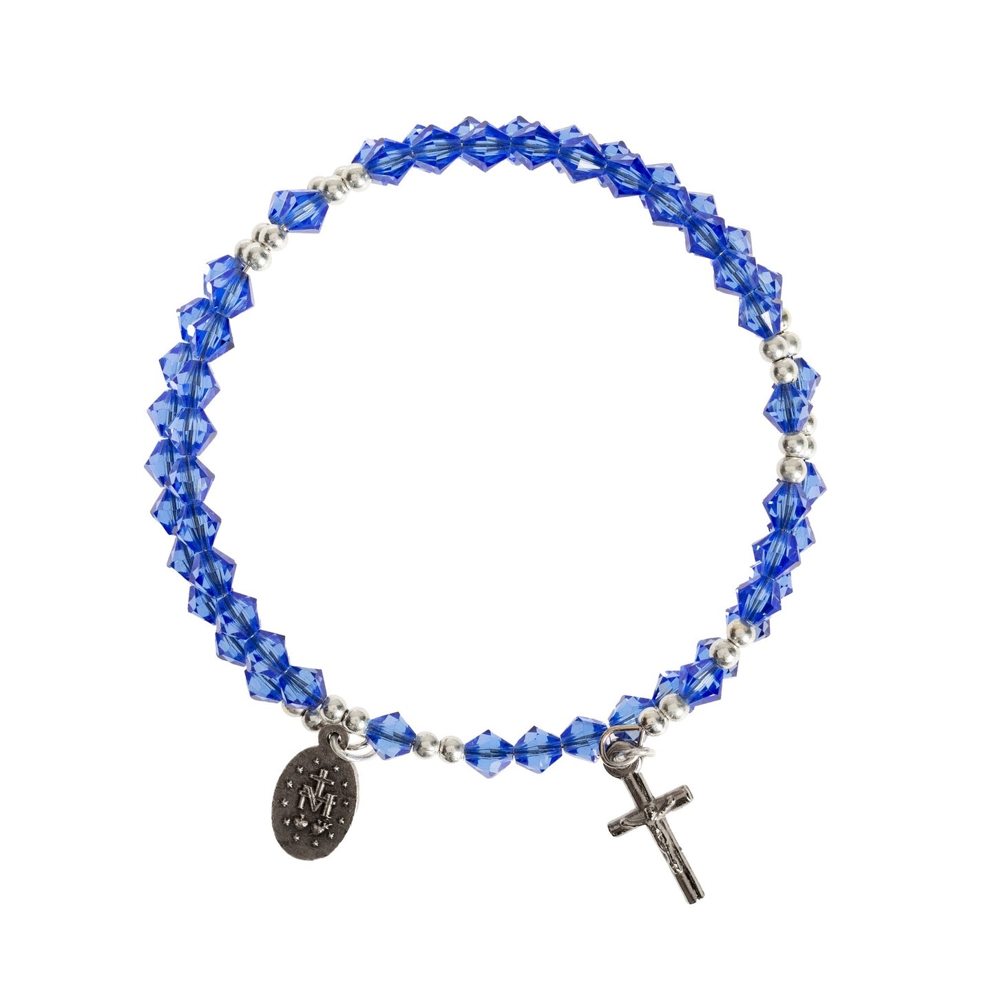 Swarovski Sapphire Rosary Wrap Bracelet