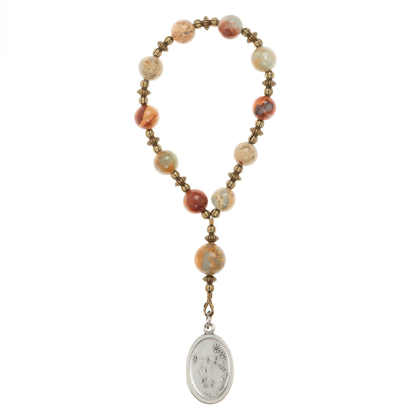St. Anne Infertility Decade Rosary with Prayer Card