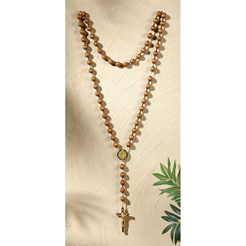 Wooden St. Benedict Medal Wall Rosary