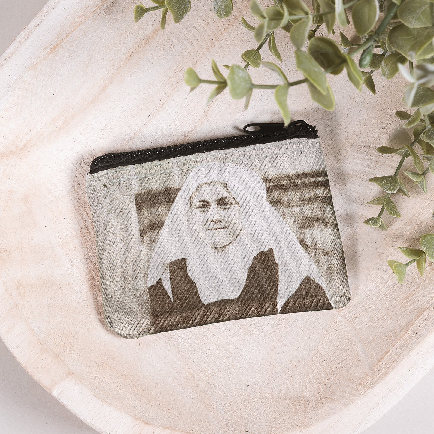 Personalized St. Therese Rosary Pouch
