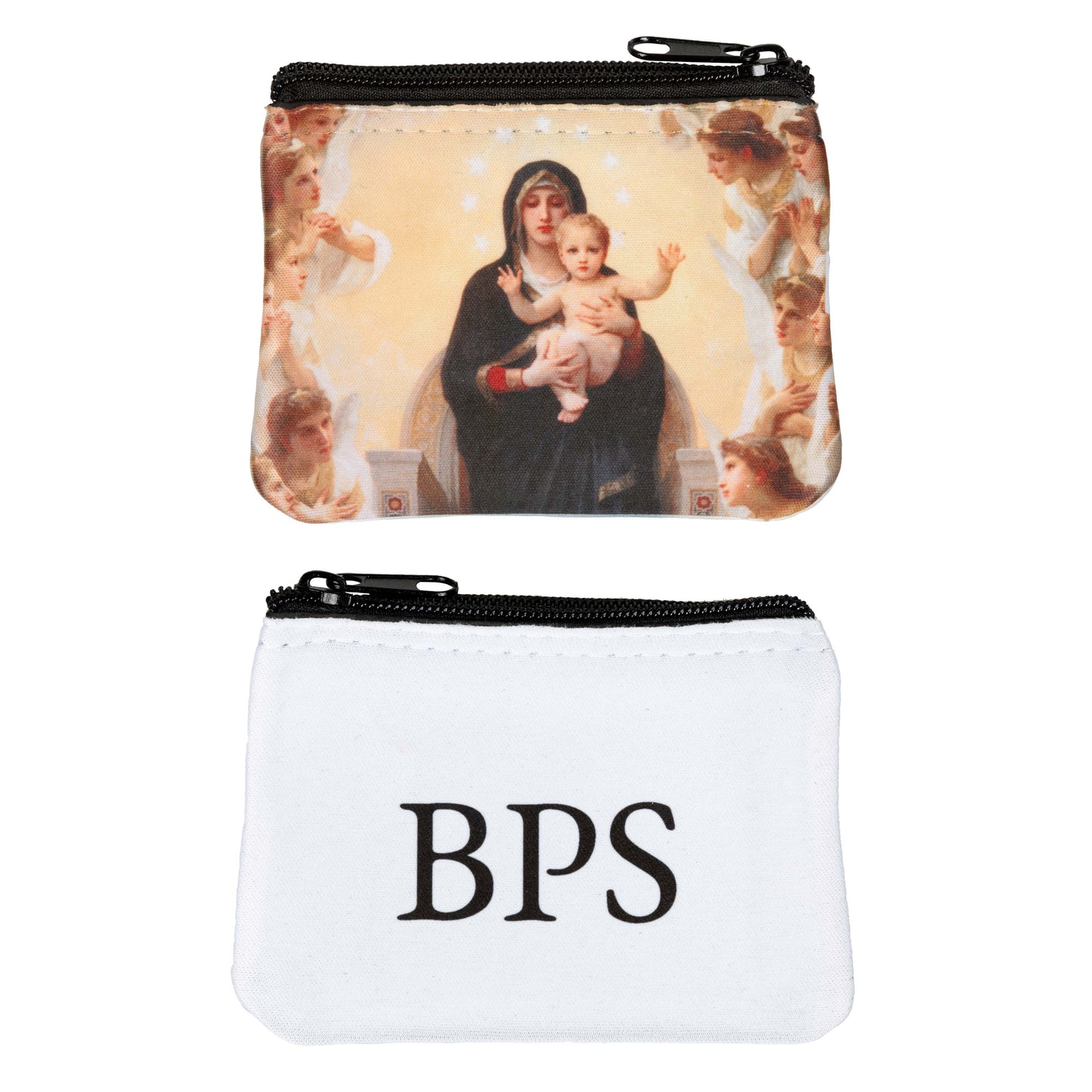 Personalized Queen of Angels Rosary Pouch