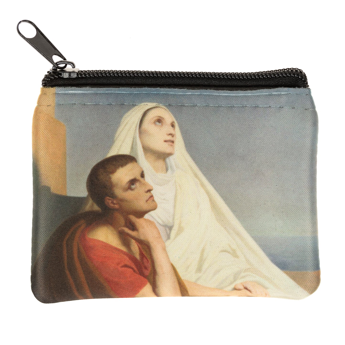 Personalized Sts. Monica and Augustine Rosary Pouch