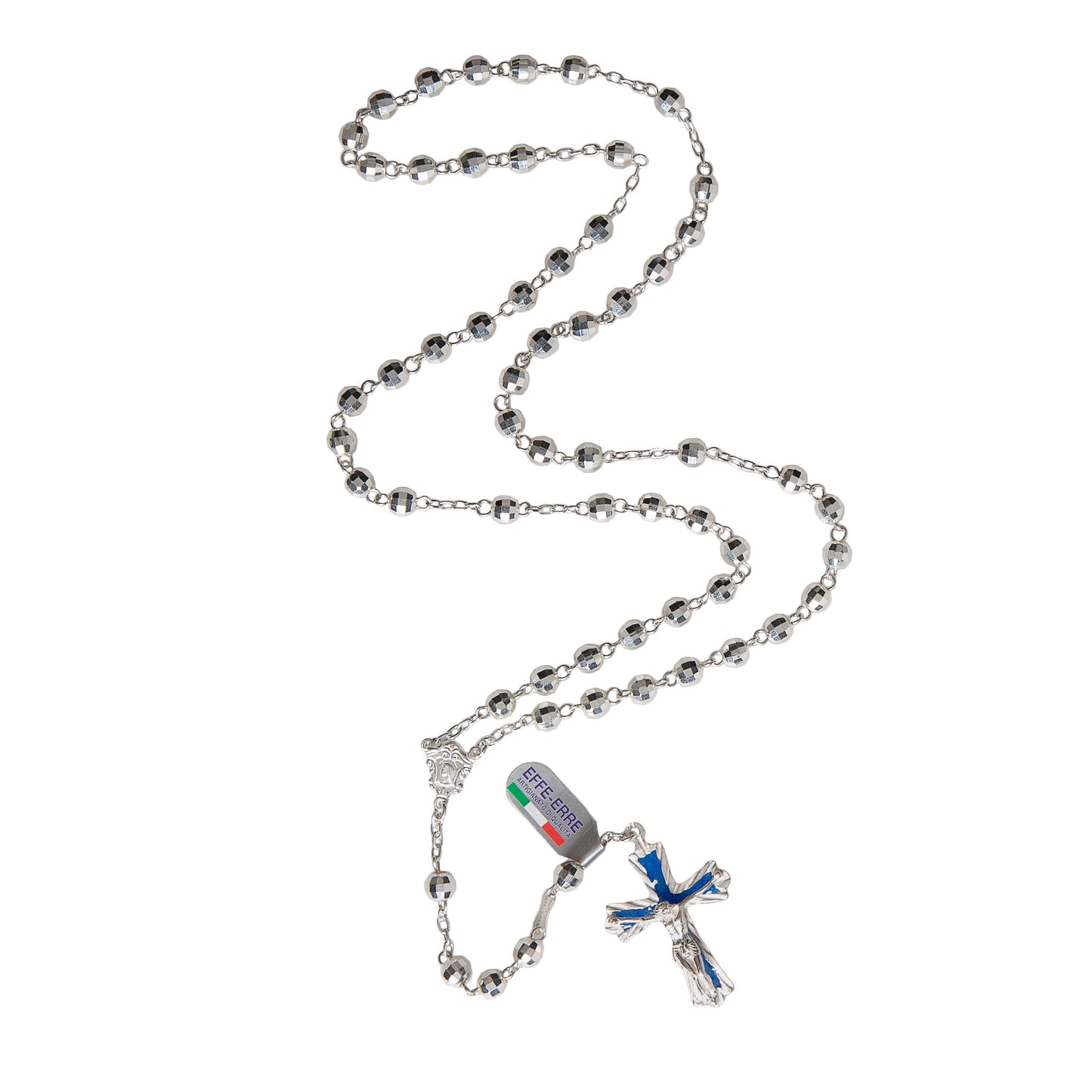Faceted Sterling Silver Italian Rosary