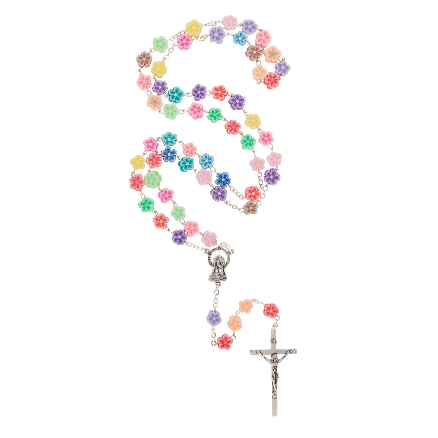 Mary's Flower Garden Colorful Rosary