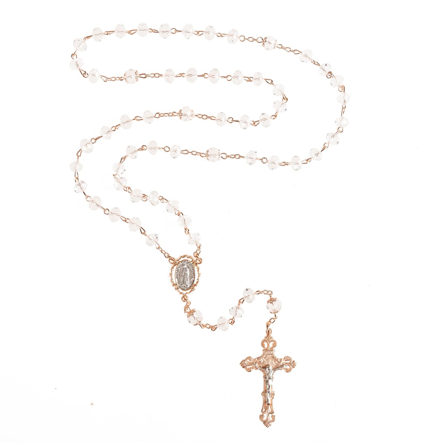 Rose Gold Plated Guadalupe Rosary