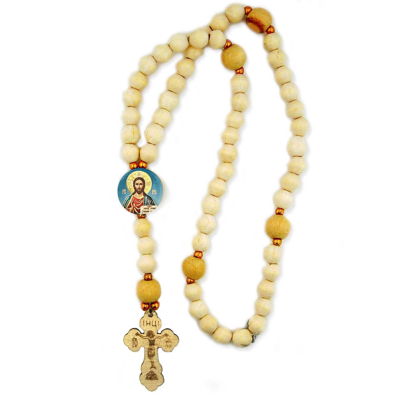 Ukrainian Icon Wooden Rosary