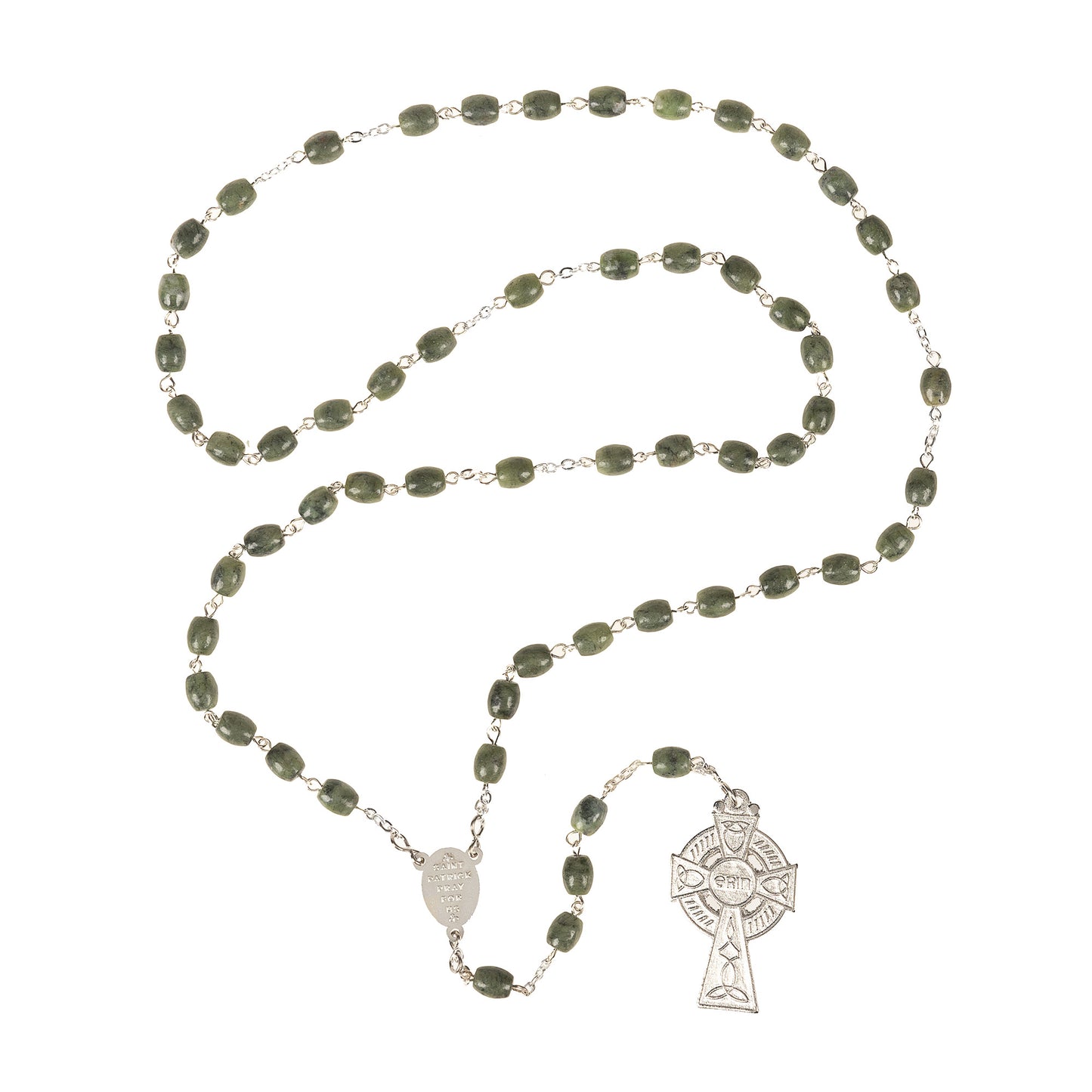 Connemara Marble Oval Bead Rosary