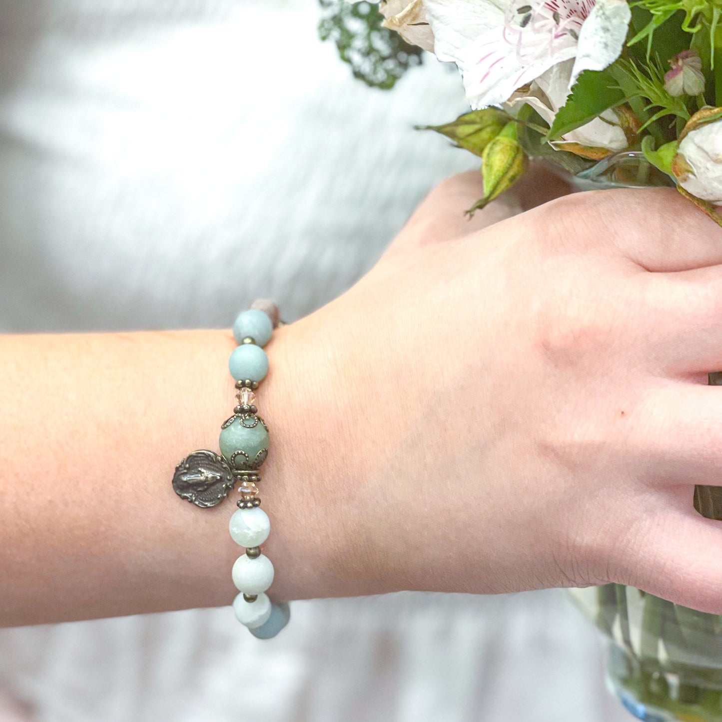 Amazonite Rosary Bracelet