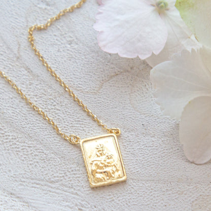 Golden SS Scapular Necklace