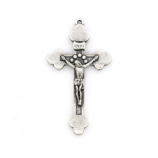 Antique Silver & Wood St. Ignatius Rosary