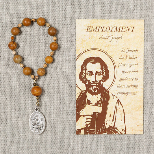 St. Joseph Employment Decade Rosary & Card
