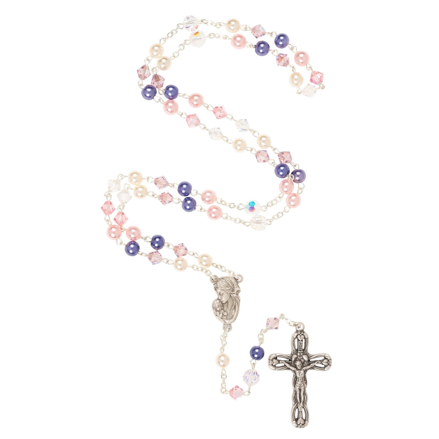 Pink & Purple Swarovski Rosary