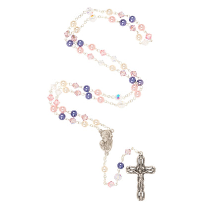 Pink & Purple Swarovski Rosary