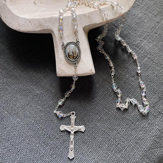 St. Elizabeth of Hungary Crystal Rosary