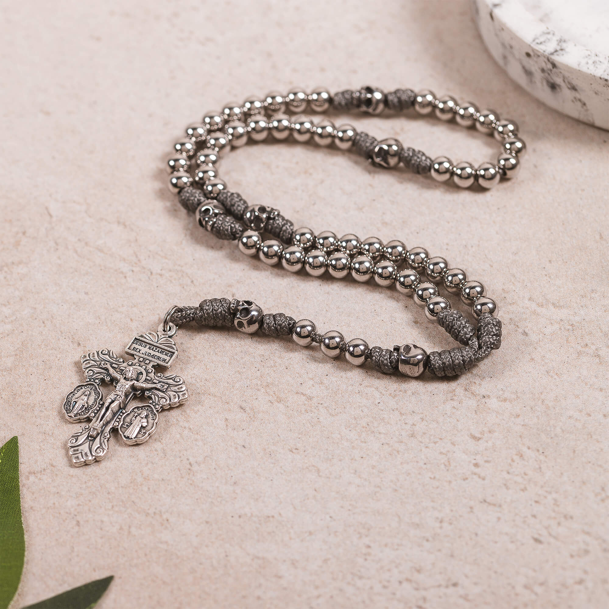 Mini Memento Mori Pardon Crucifix Paracord Rosary – Rosary.com