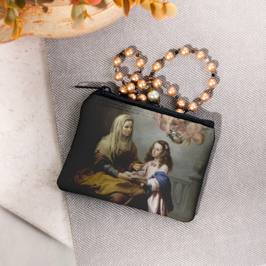 Personalized St. Ann Rosary Pouch