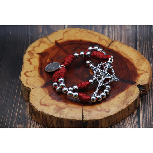 Red Paracord Precious Blood Chaplet