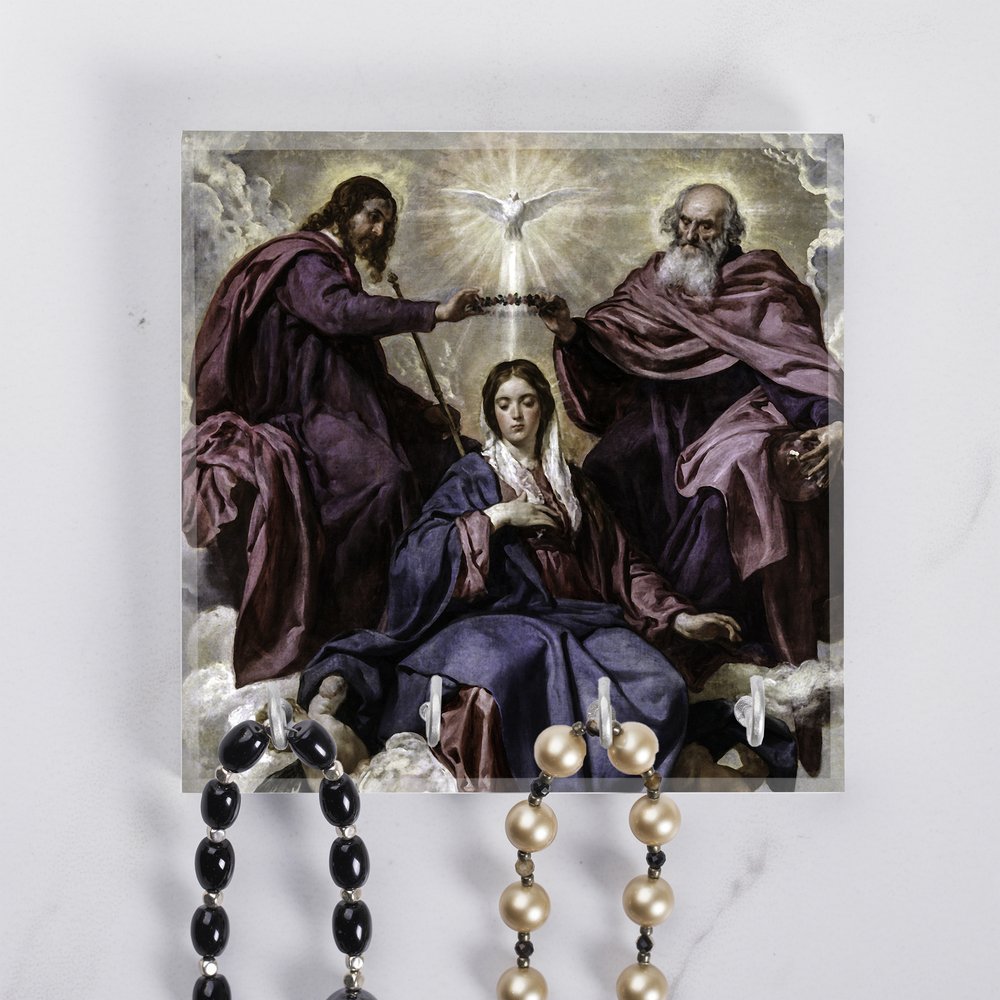 Coronation of the Virgin Rosary Rack