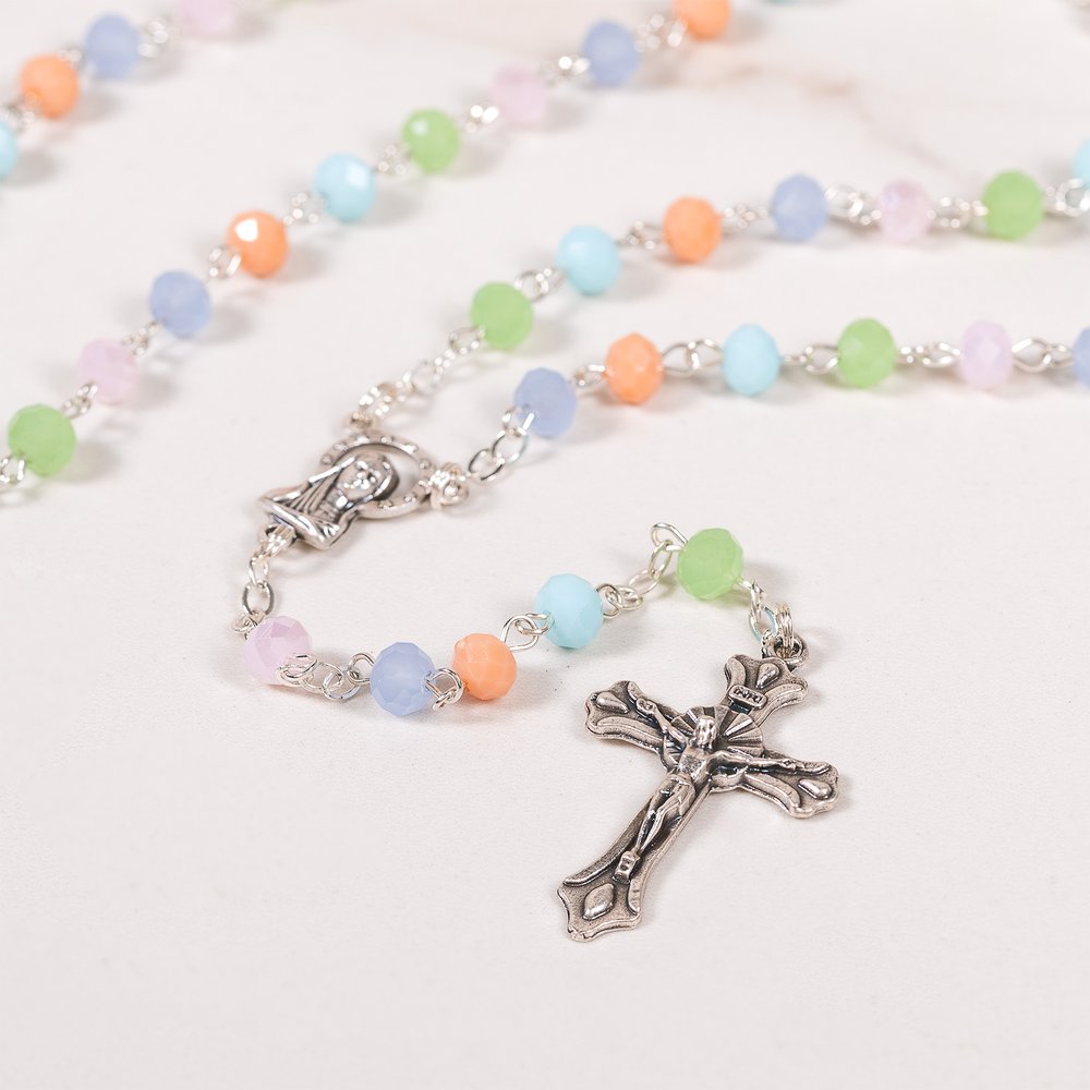 Sweet Sorbet Multicolor Pastel Rosary
