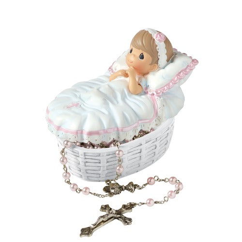 Precious Moments Baptism Rosary Set for Girls