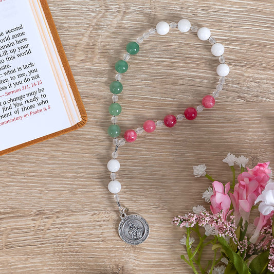 Jade & Aventurine Chaplet of St. Dymphna