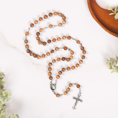 Sts. Augustine & Monica Wooden Rosary
