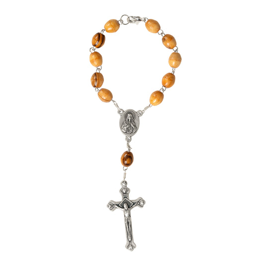 One Decade Olive Wood Rosary