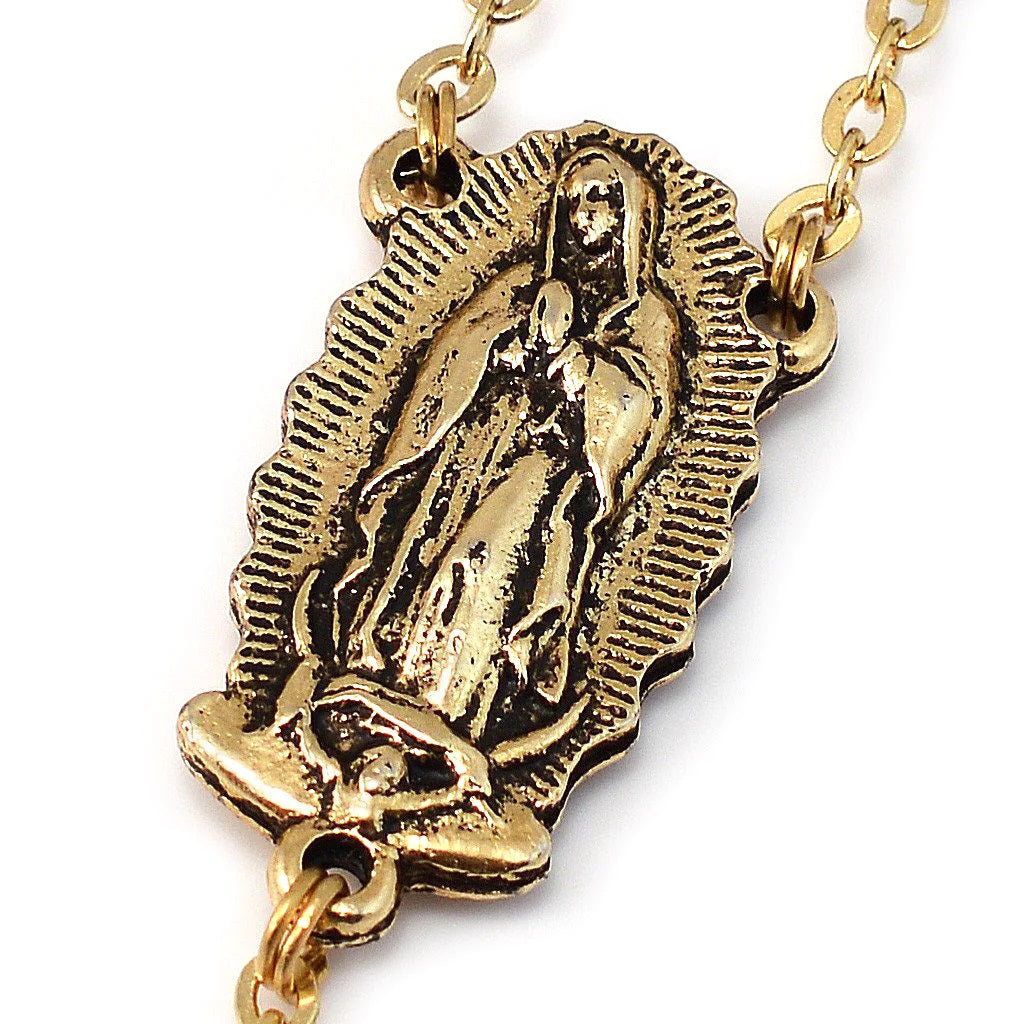 Our Lady of Guadalupe Bohemian Glass Rosary